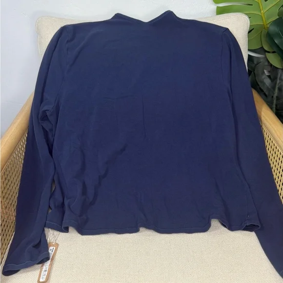 NWT Skims Cotton Jersey Turtleneck Long Sleeve - Picture 3 of 5